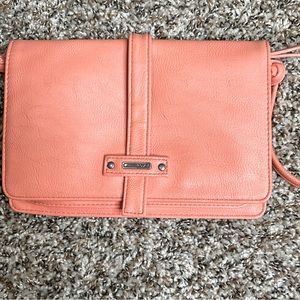 Roxy Coral Leather Crossbody Bag